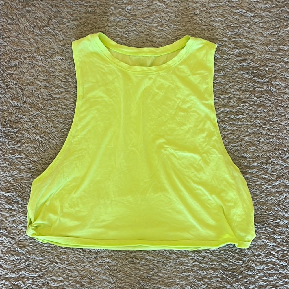 Yellow Muscle Tee Crop